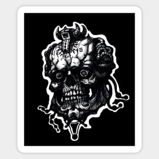 cyberpunk skull Sticker